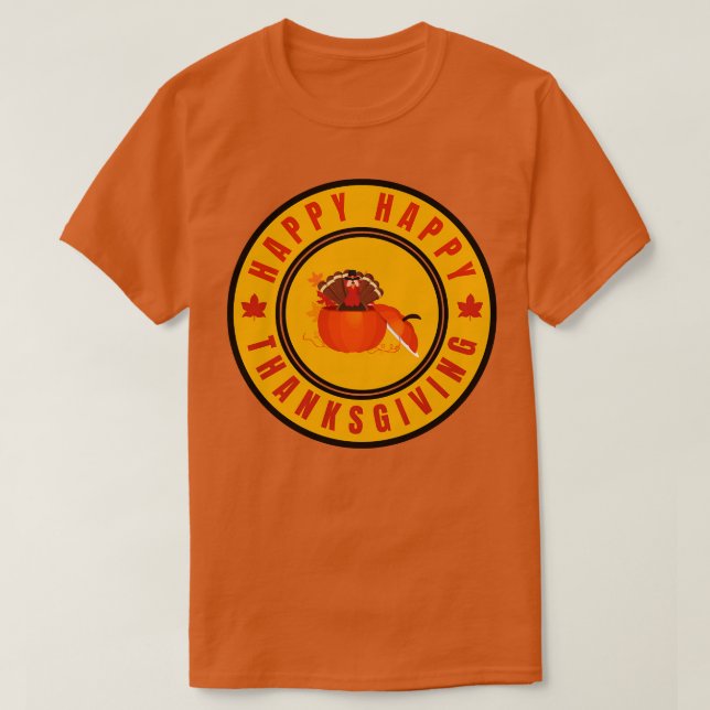HAPPY THANKSGIVING 1 T SHIRT (Design framsida)
