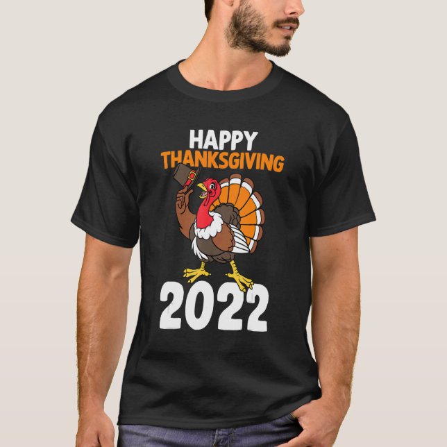 Happy thanksgiving 2022 Höstfall Y'all Turkey B T Shirt (Framsida)