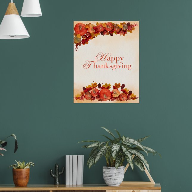 Happy thanksgiving 2024 poster (Vardagsrum 1)