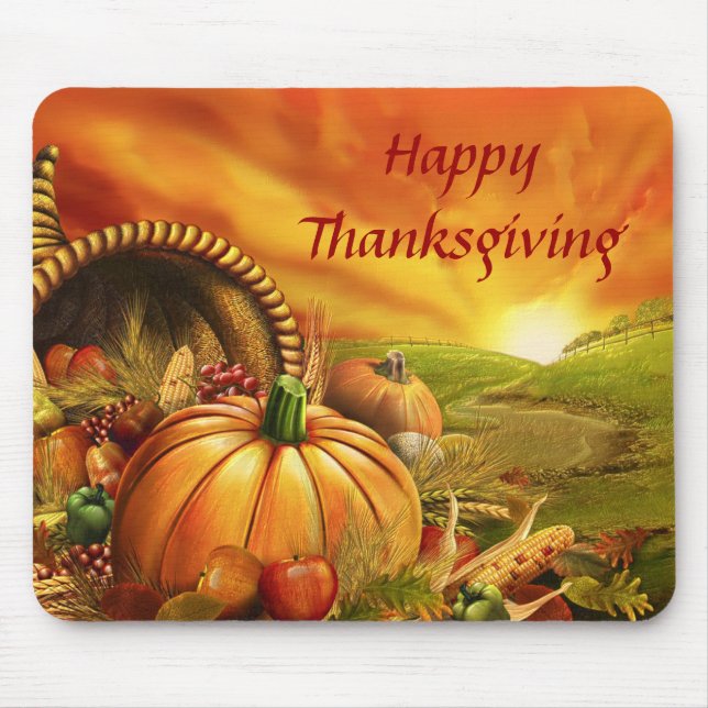 Happy thanksgiving 2 Mousepad Musmatta (Framsidan)