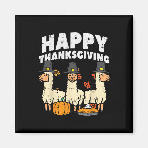 Happy thanksgiving 3 Llama hösten Alaca Manar Magnet