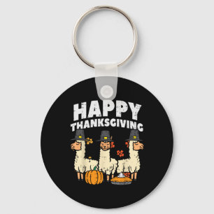 Happy thanksgiving 3 Llama hösten Alaca Manar Nyckelring
