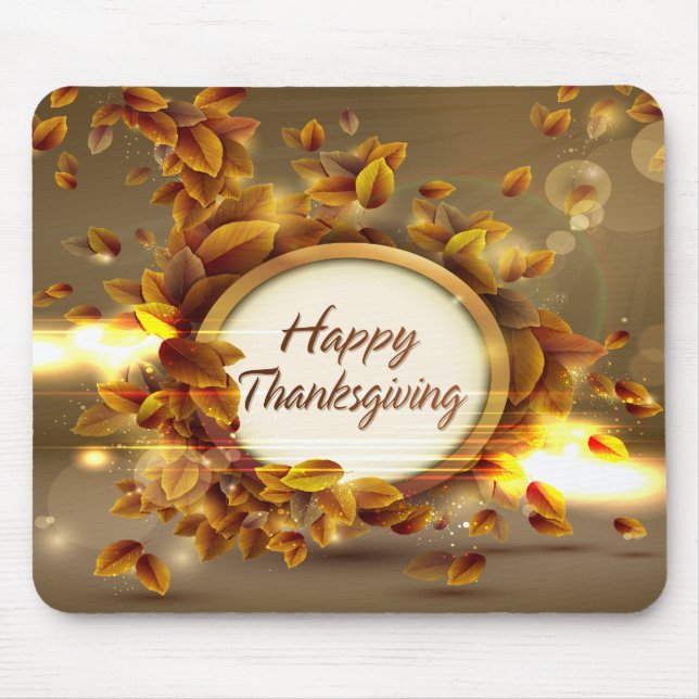 Happy thanksgiving 3 Mousepad Musmatta (Framsidan)