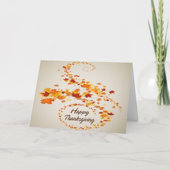 Happy thanksgiving 4-kort helgkort (Framsida)