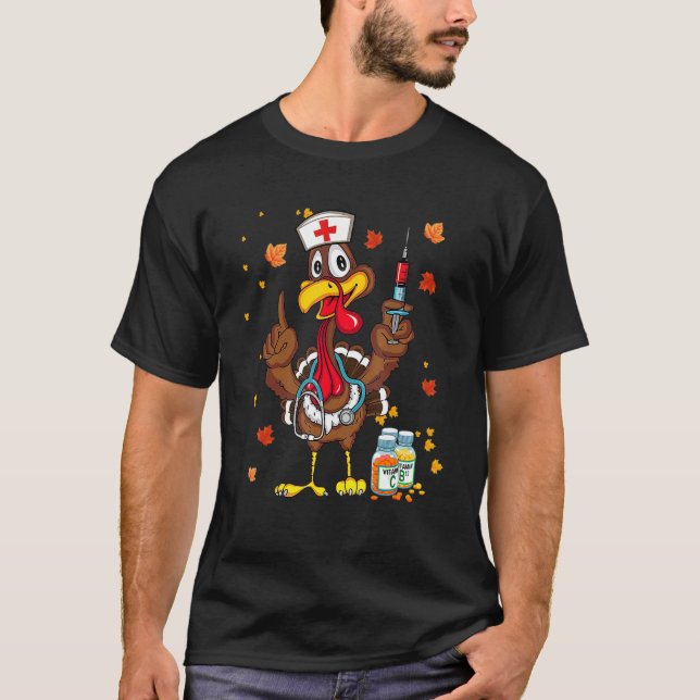 HAPPY THANKSGIVING 4 T SHIRT (Framsida)