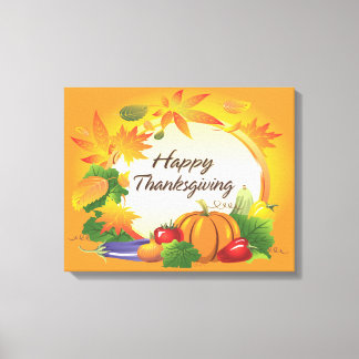 Happy thanksgiving 5, arbetsyta för arbetsyta canvastryck