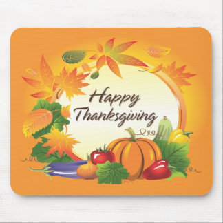 Happy thanksgiving 5 Mousepad Musmatta