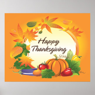 HAPPY THANKSGIVING 5 POSTER