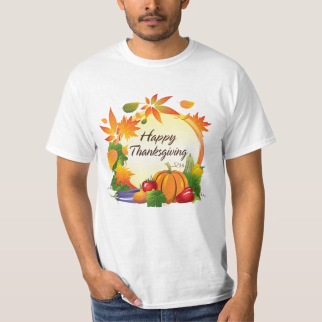 Happy thanksgiving 5 Shirt T-shirt (Framsida)