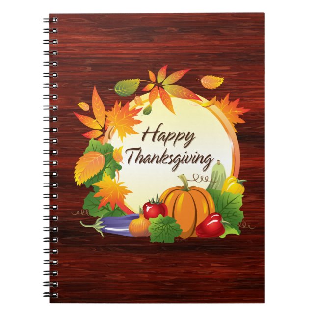 Happy thanksgiving 5A bärbar dator Anteckningsbok (Framsidan)