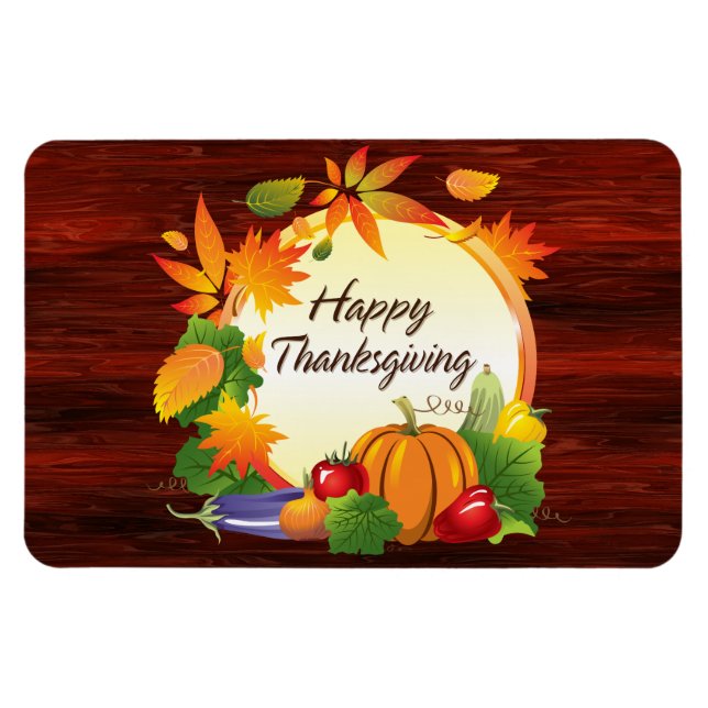 Happy thanksgiving 5A Premium Magnet (Horisontell)