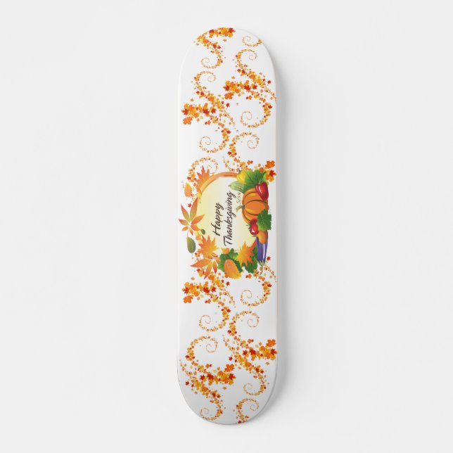 Happy thanksgiving 5B2 Skattbord Skateboard Bräda 19,5 Cm (Framsida)