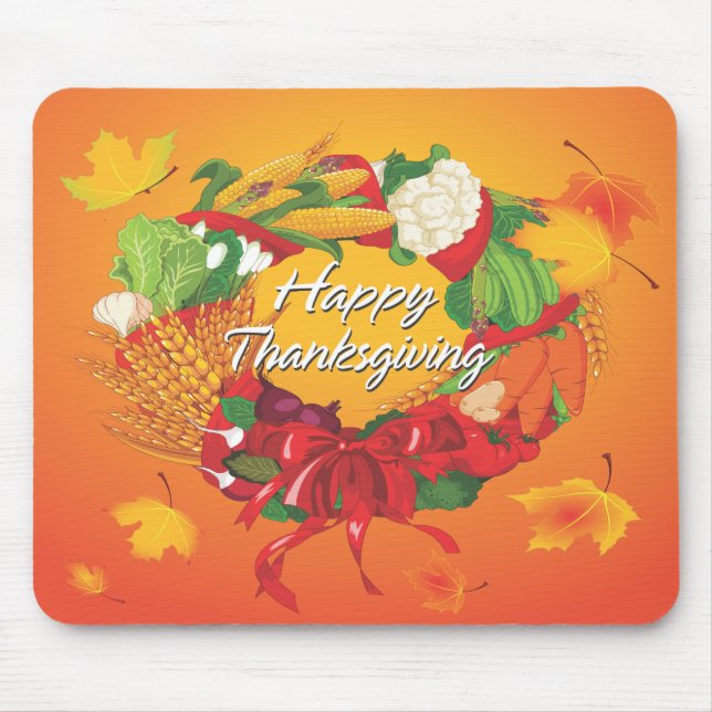 Happy thanksgiving 6 Mousepad Musmatta (Framsidan)
