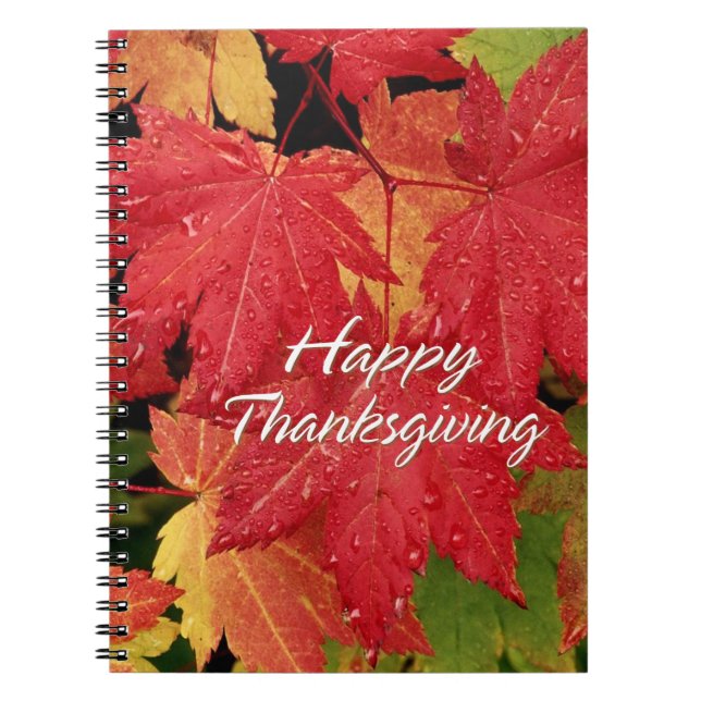 Happy thanksgiving 8 bärbar dator anteckningsbok (Framsidan)