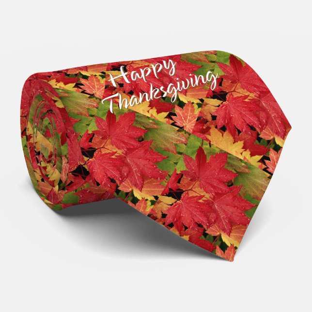 Happy thanksgiving 8 Tie Slips (Rullad)