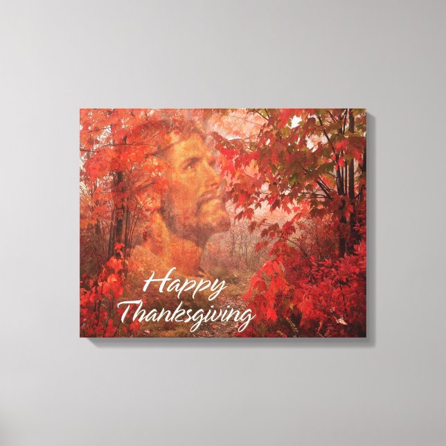 Happy thanksgiving 9 Wrapped Canvas (Framsida)