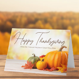 Happy thanksgiving Anpassade Business Marknadsföri Helgkort