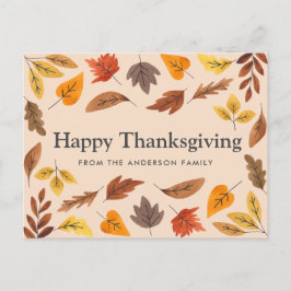 Happy thanksgiving Anpassade Card Vykort