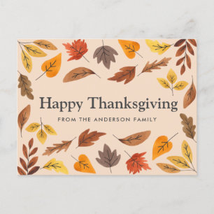 Happy thanksgiving Anpassade Card Vykort