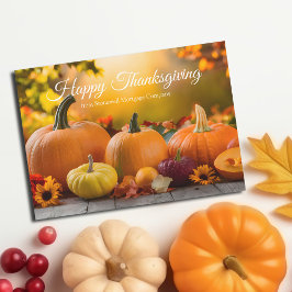 Happy thanksgiving Anpassningsbar Company Autumn P Julkort