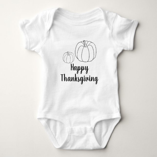 Happy thanksgiving-anpassningsbar- söt t shirt (Framsida)
