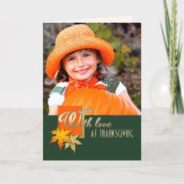 Happy thanksgiving. Anpassningsbarnas fotokort Helgkort