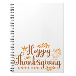 Happy thanksgiving anteckningsbok