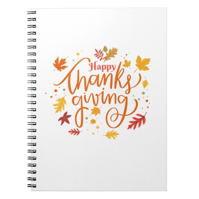 Happy thanksgiving anteckningsbok (Framsidan)