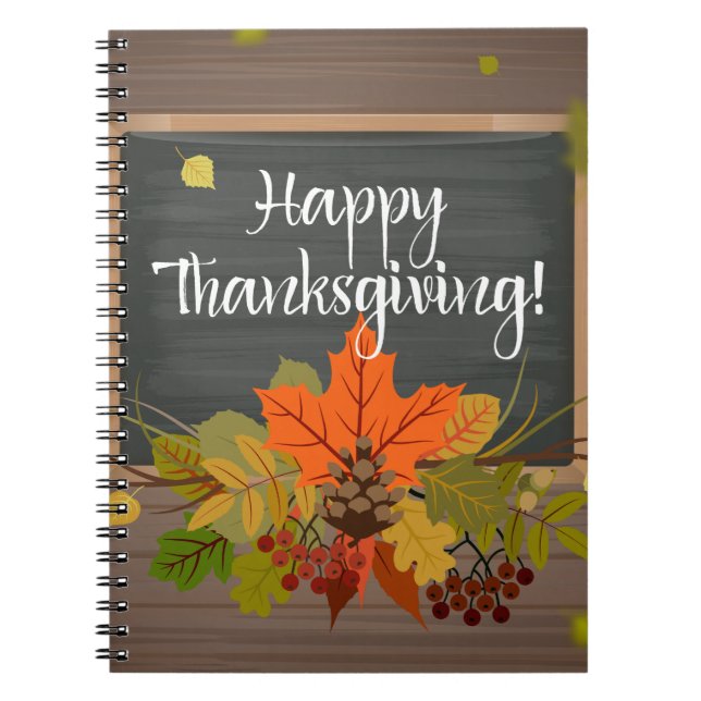 happy thanksgiving anteckningsbok (Framsidan)