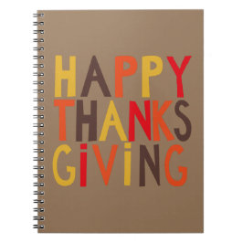 Happy thanksgiving! Anteckningsbok