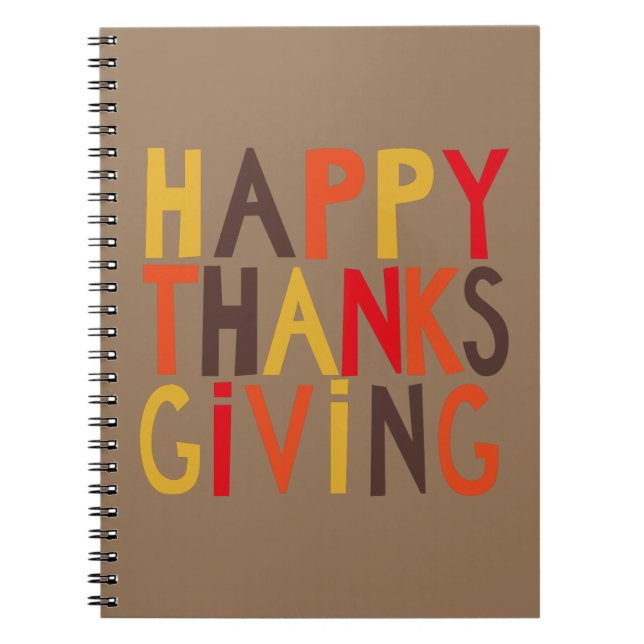 Happy thanksgiving! Anteckningsbok (Framsidan)