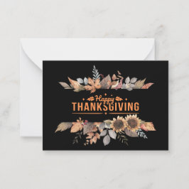 Happy thanksgiving anteckningskort