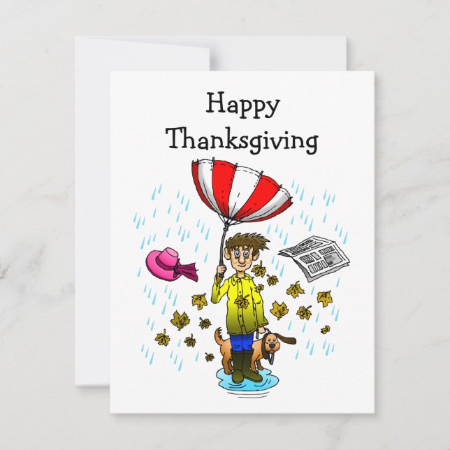 Happy thanksgiving anteckningskort (Framsida)