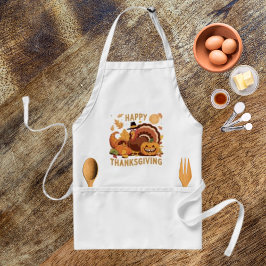 Happy thanksgiving Autumn Harvest Standard Apron Förkläde