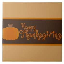 Happy thanksgiving Autumn Pumpkin Kakelplatta
