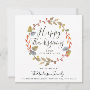 Happy thanksgiving Autumn WAN Helgdag Flytta Meddelande