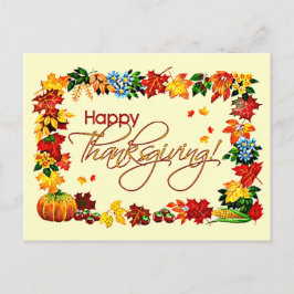 HAPPY THANKSGIVING av SHARON SHARPE Helg Vykort