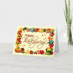HAPPY THANKSGIVING av SHARON SHARPE Helgkort