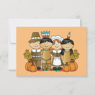 Happy thanksgiving Barn Inbjudningar