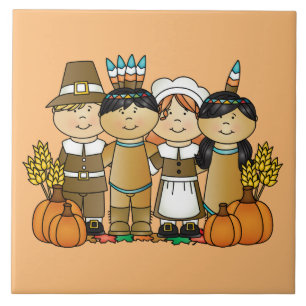 happy thanksgiving Barn Kakelplatta