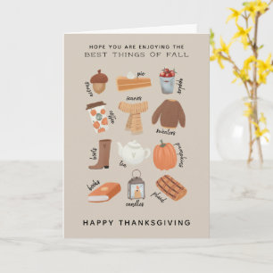 Happy thanksgiving, bästa av fall kort