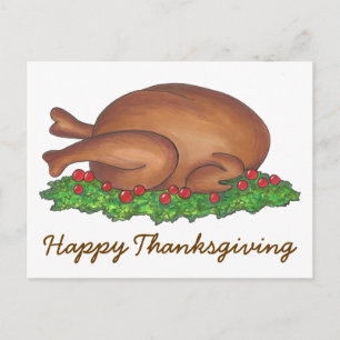 Happy thanksgiving Bastade Turkiet Middag Helgdag Helg Vykort