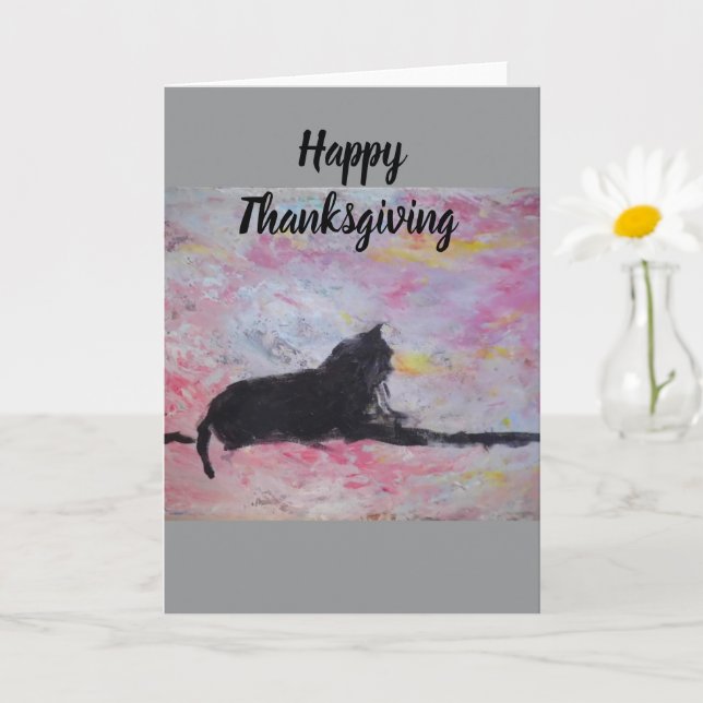 Happy Thanksgiving Blank Greeting Card Kort (Liten växt)