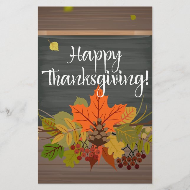 happy thanksgiving brevpapper (Framsida)