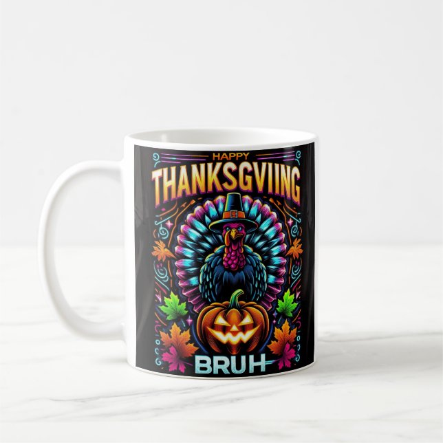happy thanksgiving bruh kaffemugg (Vänster)