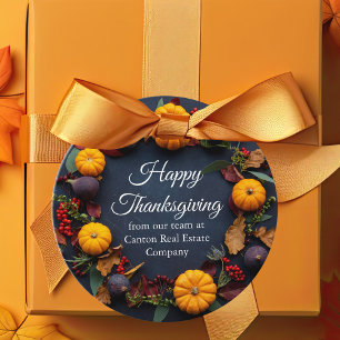 Happy thanksgiving Business Fall Pumpkin Wandeans Gåvor Etiketter