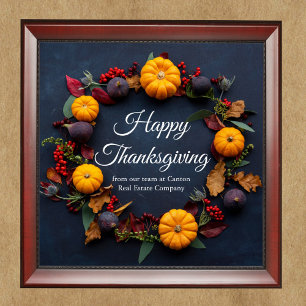 Happy thanksgiving Business Pumpkin WAN Anpassning Poster