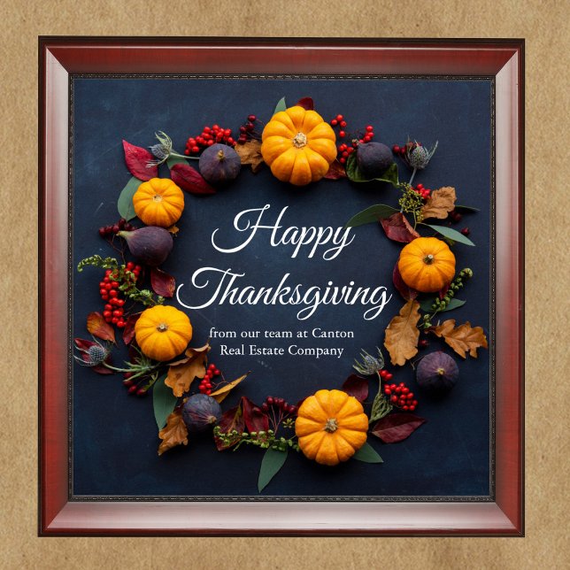 Happy thanksgiving Business Pumpkin WAN Anpassning Poster (Skapare uppladdad)