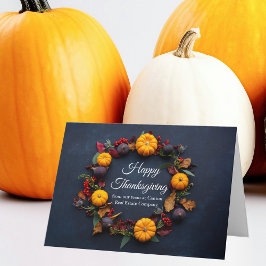 Happy thanksgiving Business Pumpkin Wandan Modern Kort