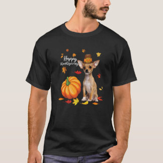 Happy thanksgiving Chihuahua Autumn Fall Thanksgiv T Shirt